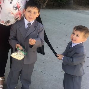 Boys five piece suit, Peanut butter Collection